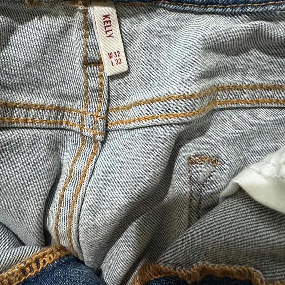 Anthropologie Womens Driftwood Kelly Light Blue Bootcut Jeans Size:32 - Picture 11 of 11